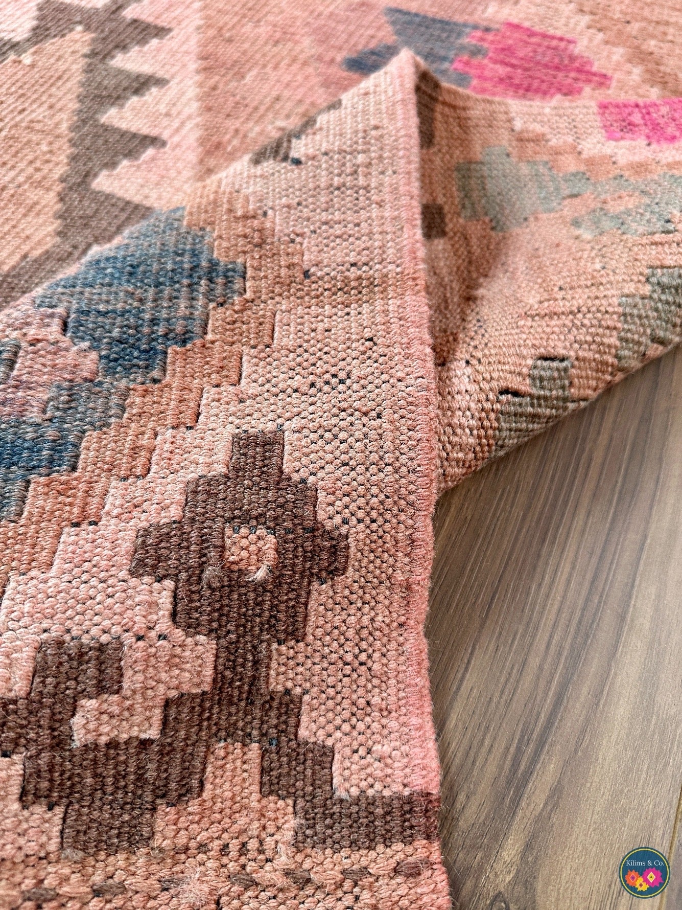 Pure Wool kilim 5ft 11in x 4ft 9in