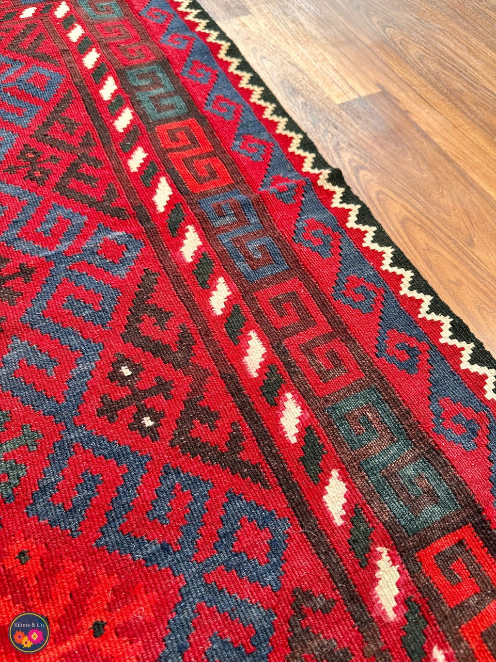 Pure wool kilim 4ft 7in x 2ft 9in