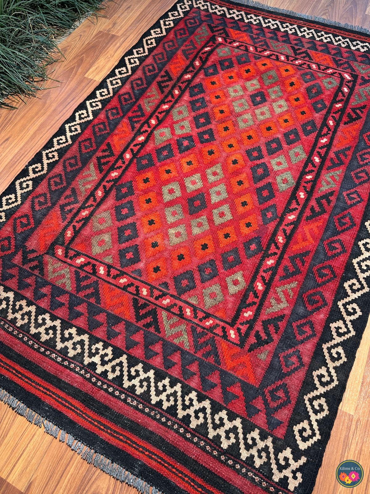 Pure wool kilim 4ft 5in x 2ft 10in