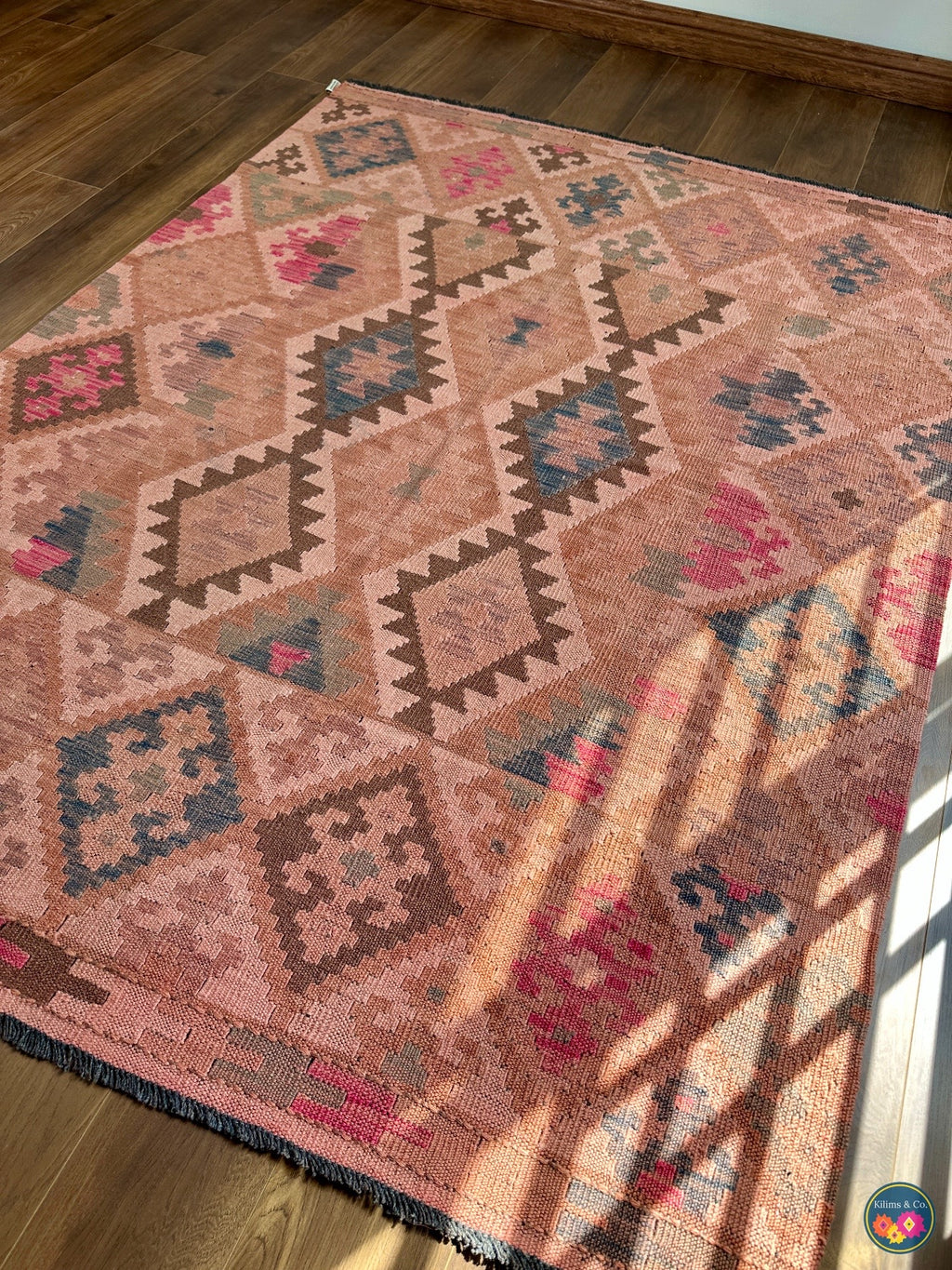 Pure Wool kilim 5ft 11in x 4ft 9in