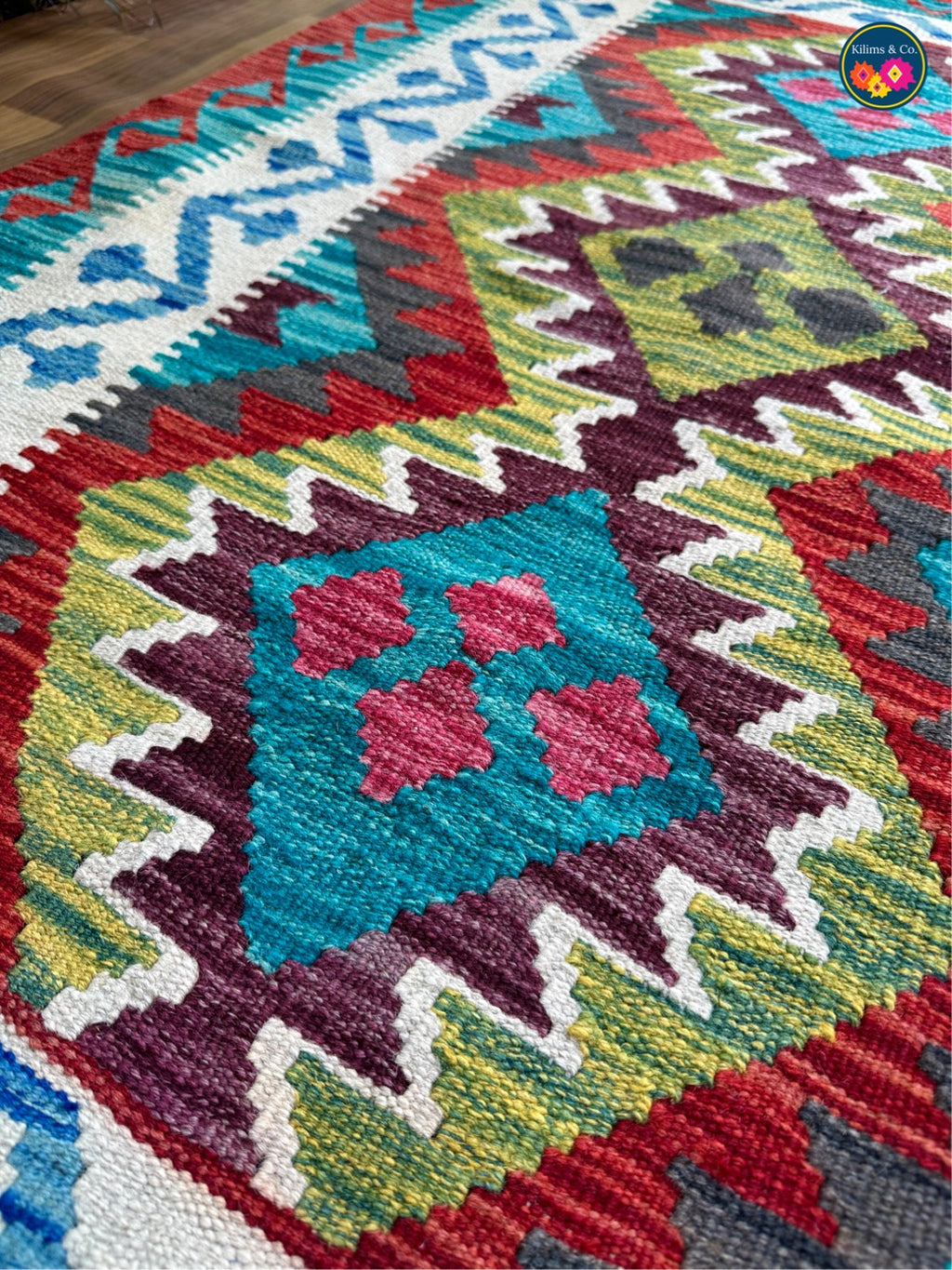 Pure wool kilim 5’0 x 3’4