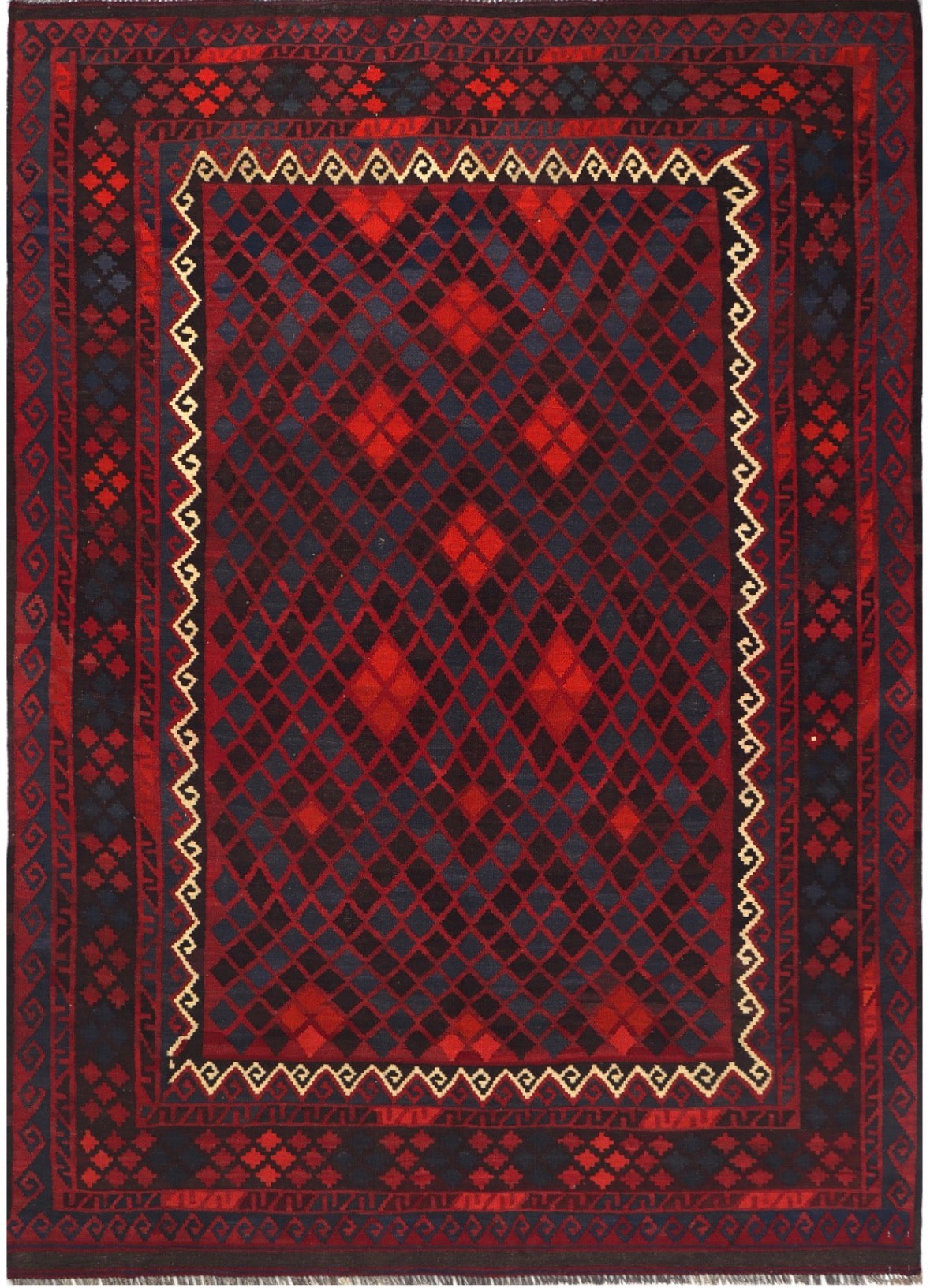 Pure Wool kilim 8ft 9in x 6ft 5in