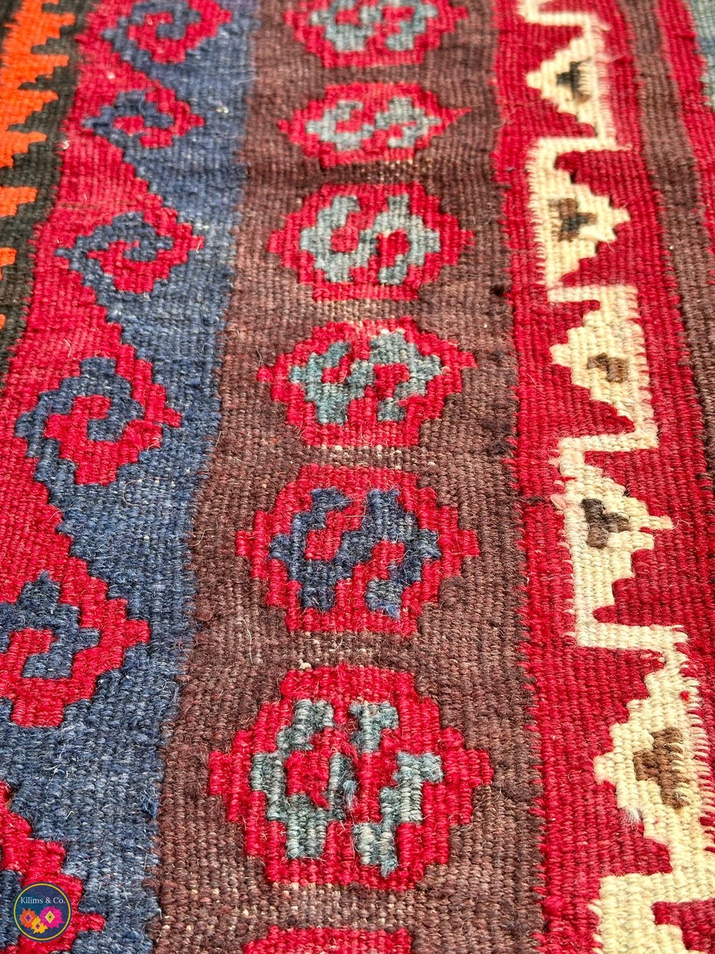 Pure wool kilim 5ft 6in x 3ft 5in