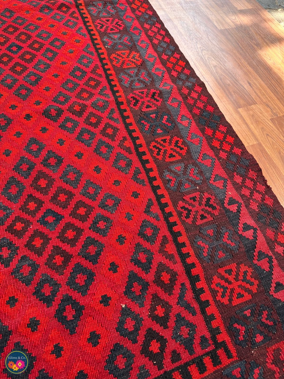 Pure wool kilim 5ft 11in x 3ft 6in