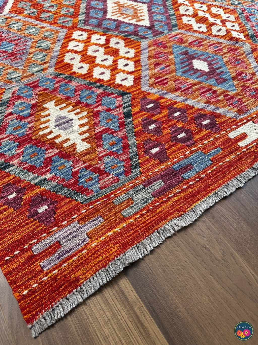 Pure Wool kilim 7ft 0in x 4ft 10in