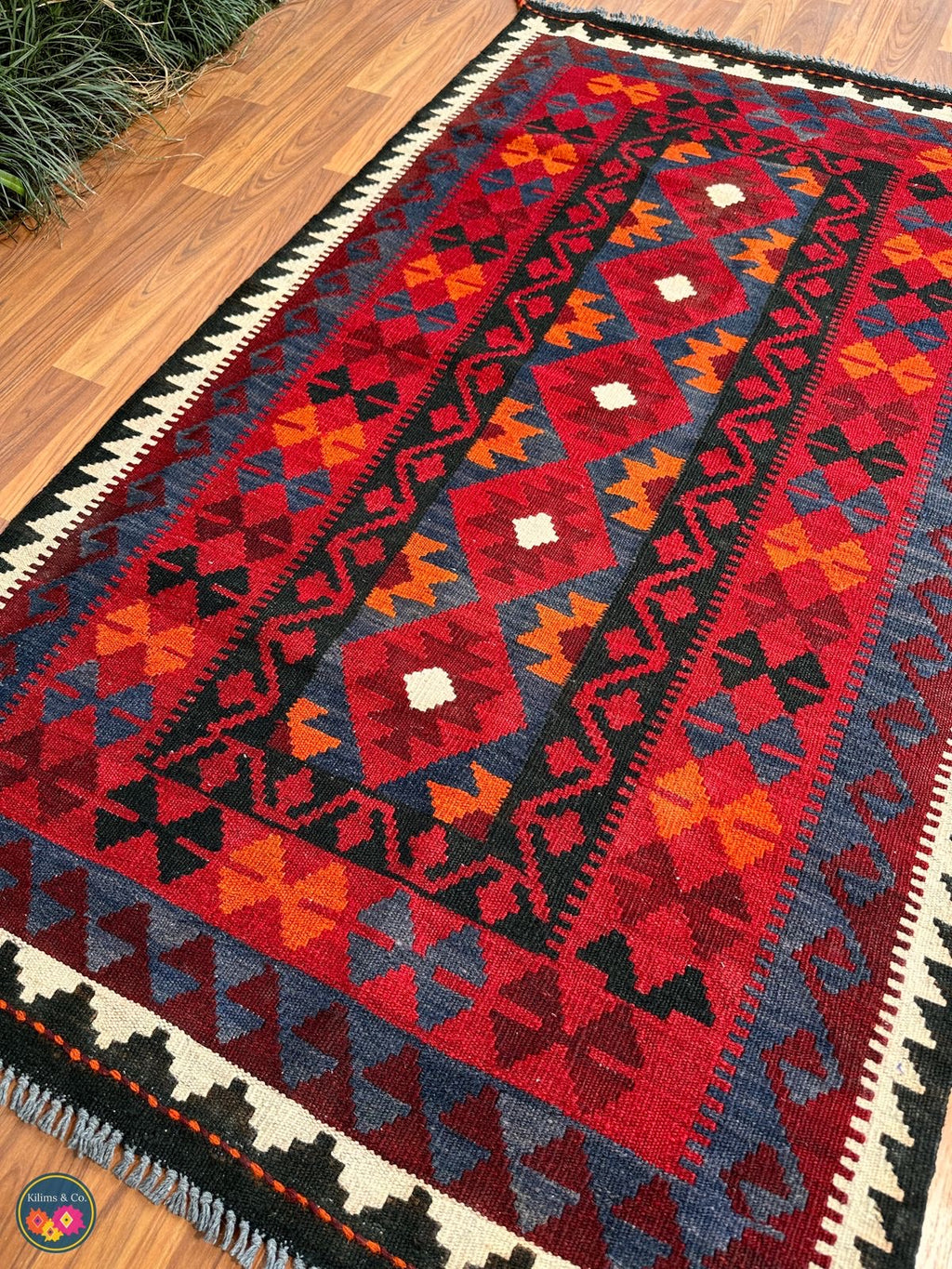 Pure wool kilim 5ft 2in x 3ft 1in