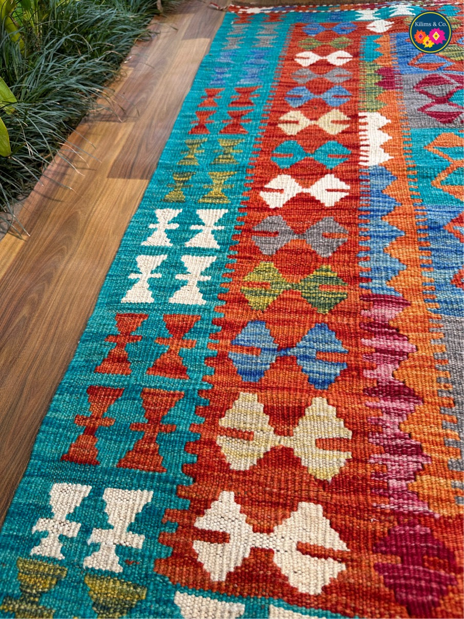 Pure wool kilim 4ft 9in x 3ft 4in