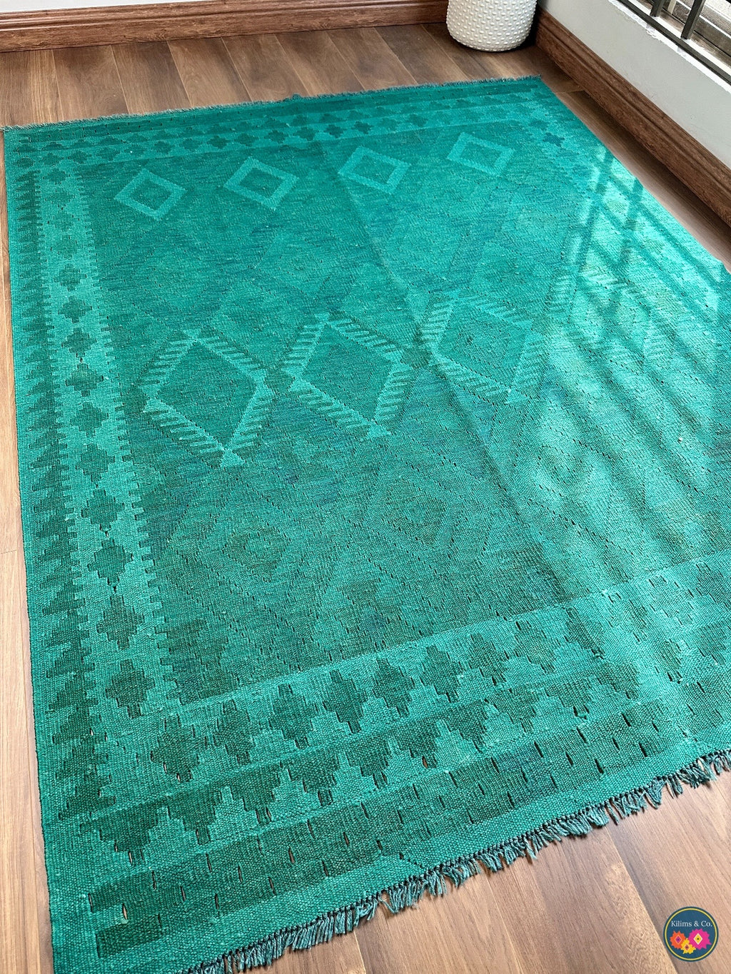 Pure Wool kilim 6ft 6in x 5ft 0in