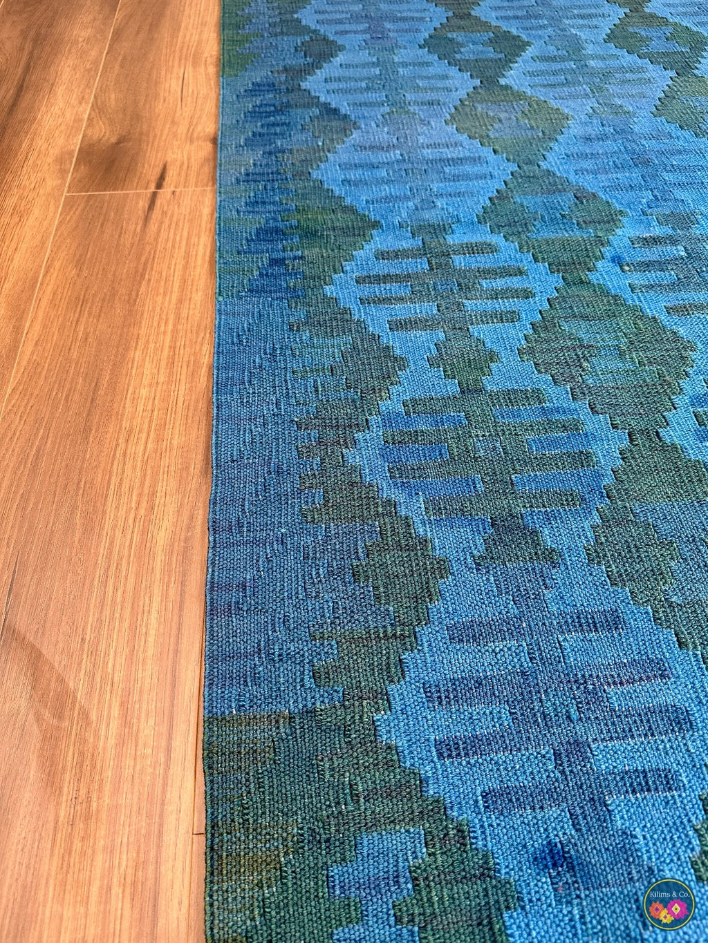 Over-dyed kilim 6ft 6in x 4ft 10in