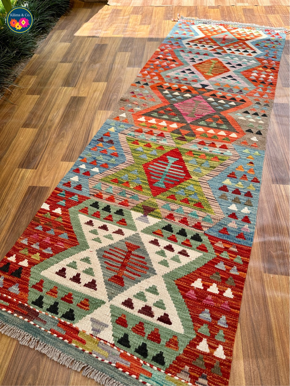 Woolen Floor Runner 6'8x2’2