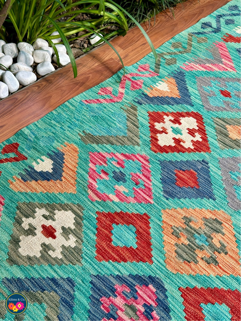 Pure wool kilim 5'10”x4'2”