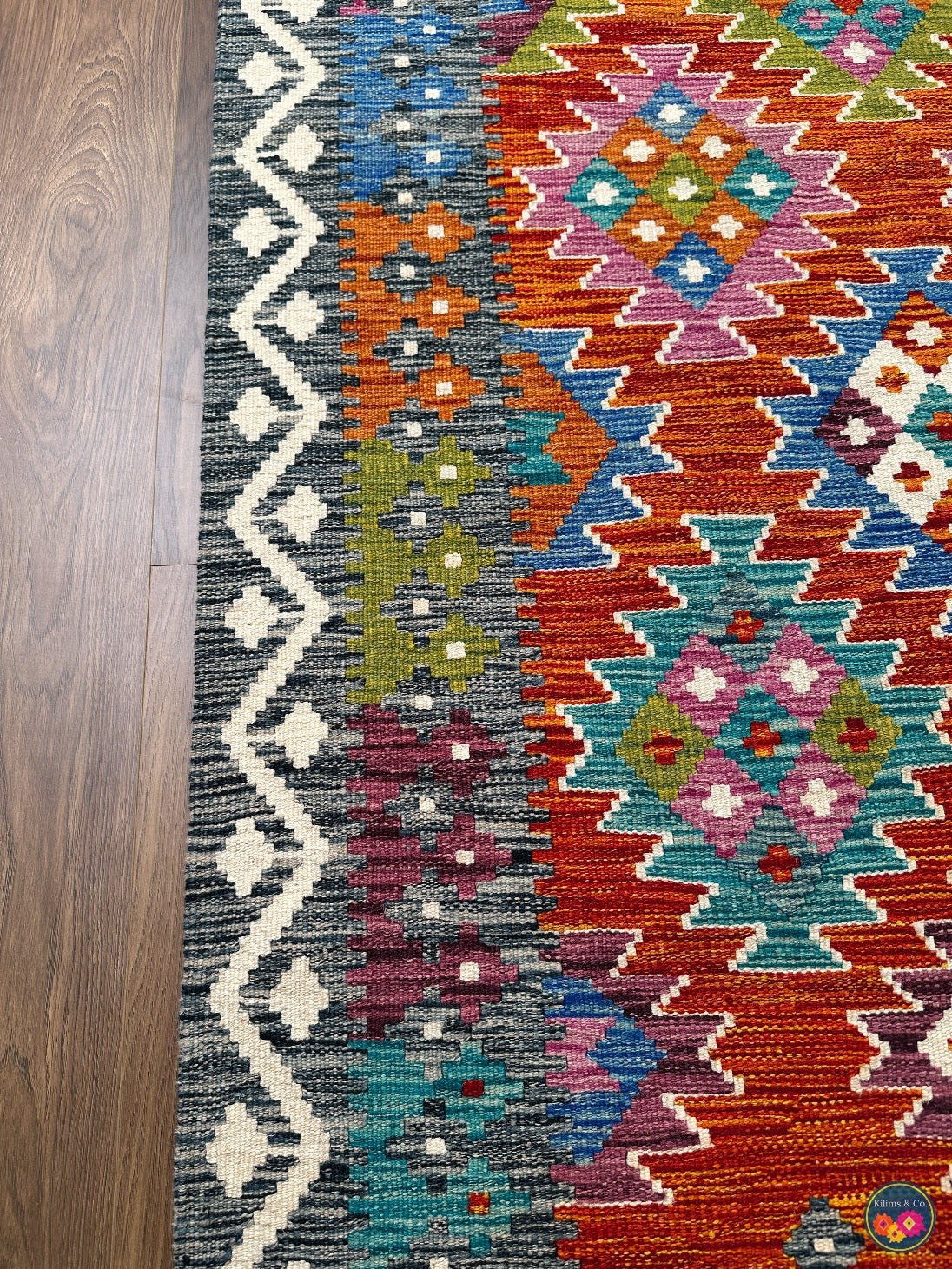 Pure Wool kilim 7ft 0in x 4ft 10in