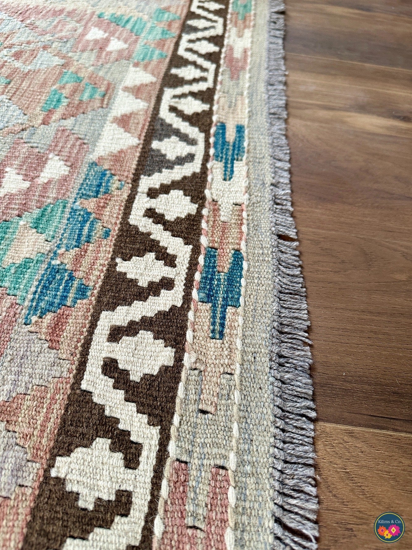 Pure Wool kilim 8ft 0in x 5ft 8in