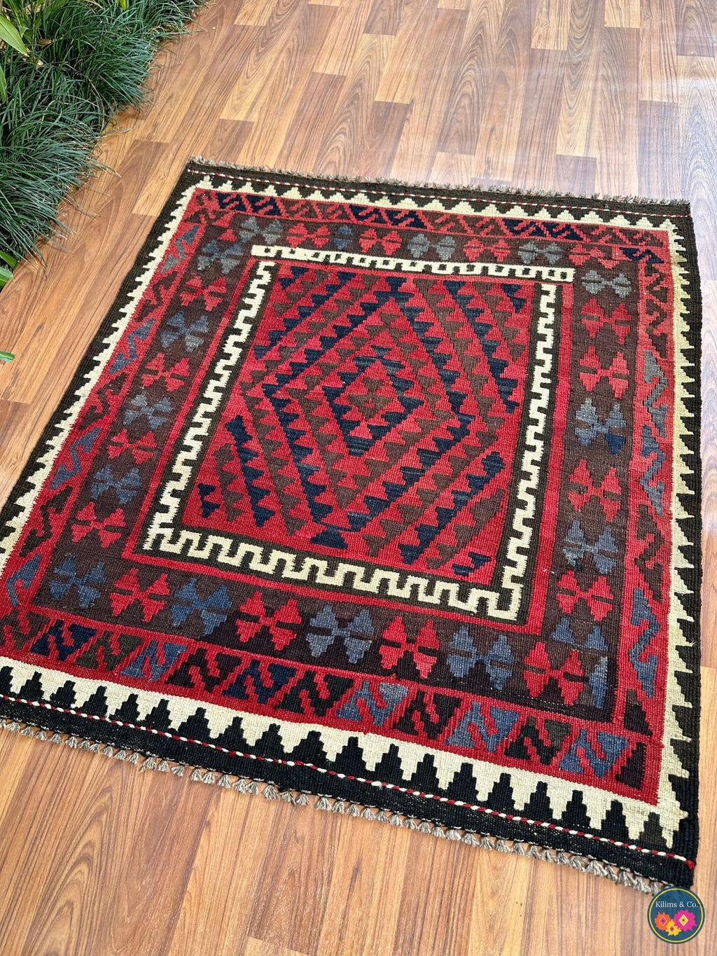 Pure Wool Hanging kilim 3’1” x 3’6”