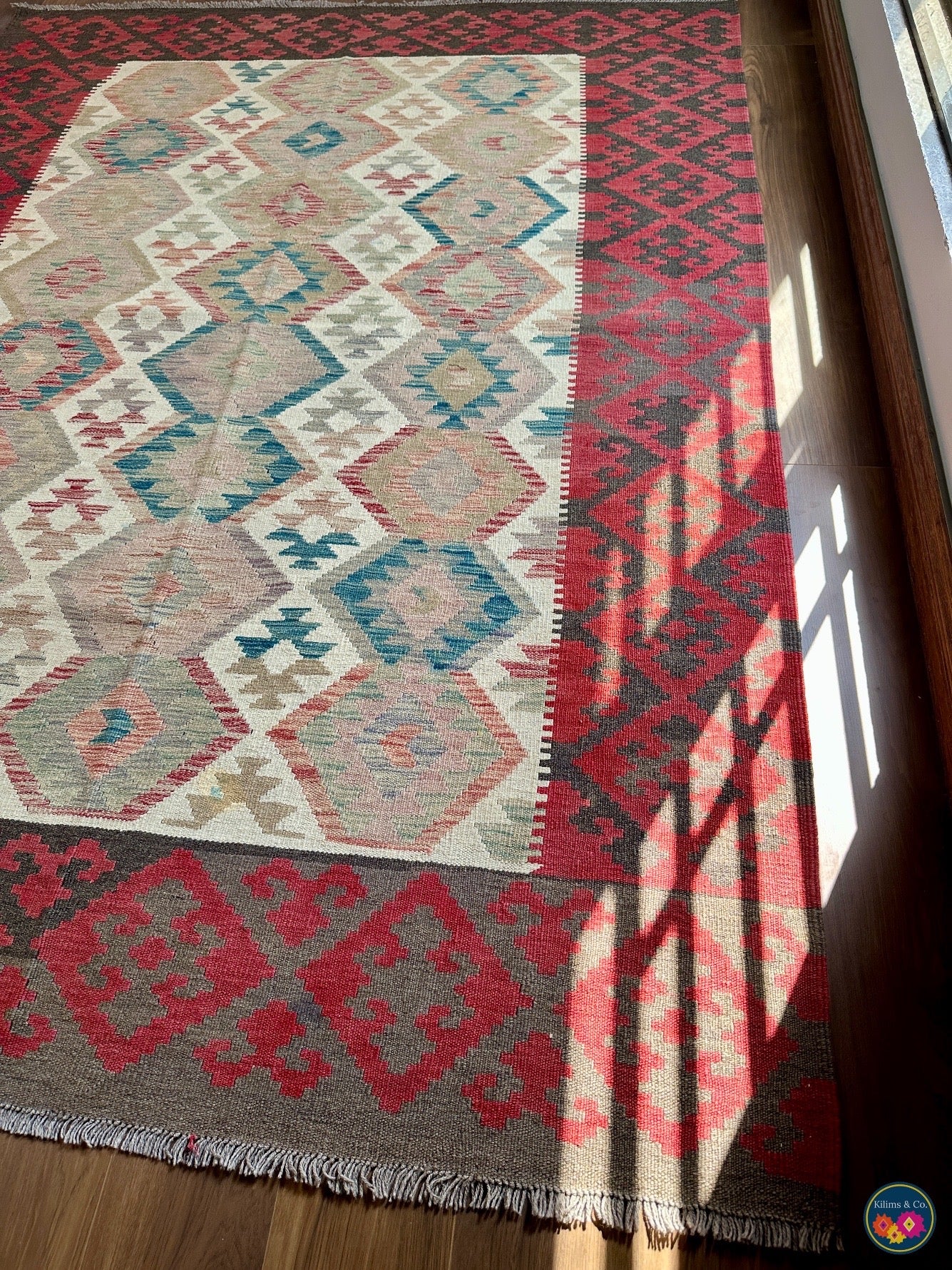 Pure Wool kilim 7ft 8in x 5ft 8in