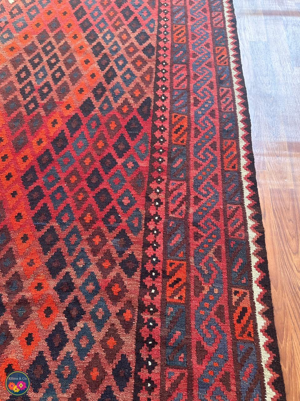 Pure Wool kilim 8ft 4in x 6ft 4in