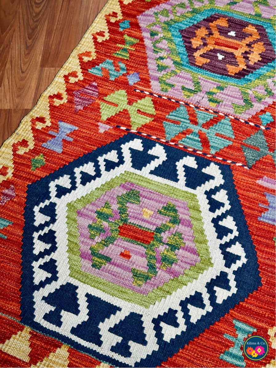 Woolen Floor Runner 6'4” x 2’2”