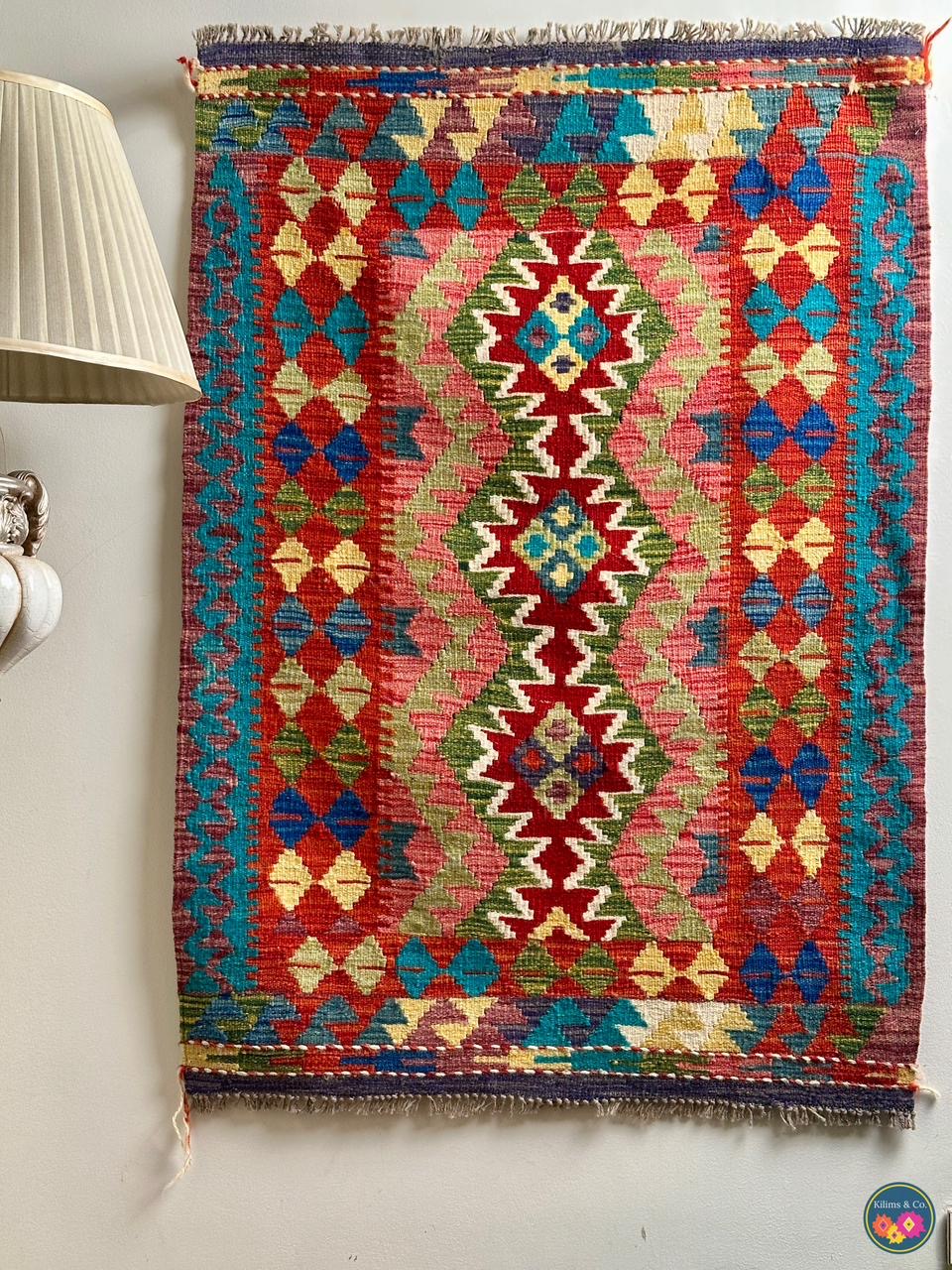 Pure Wool Hanging kilim 4’0”x2’10”