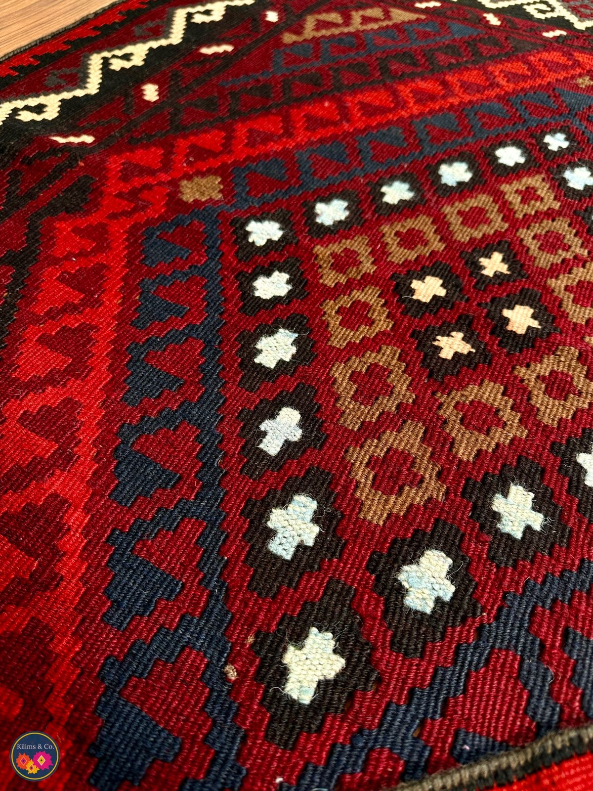 Pure wool kilim 5ft 1in x 3ft 6in