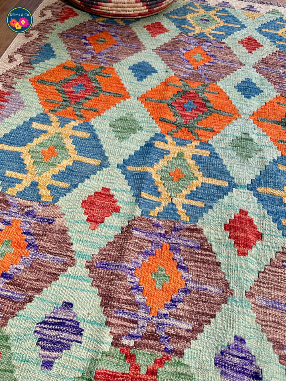 Pure wool kilim (6'6"x5'4”)
