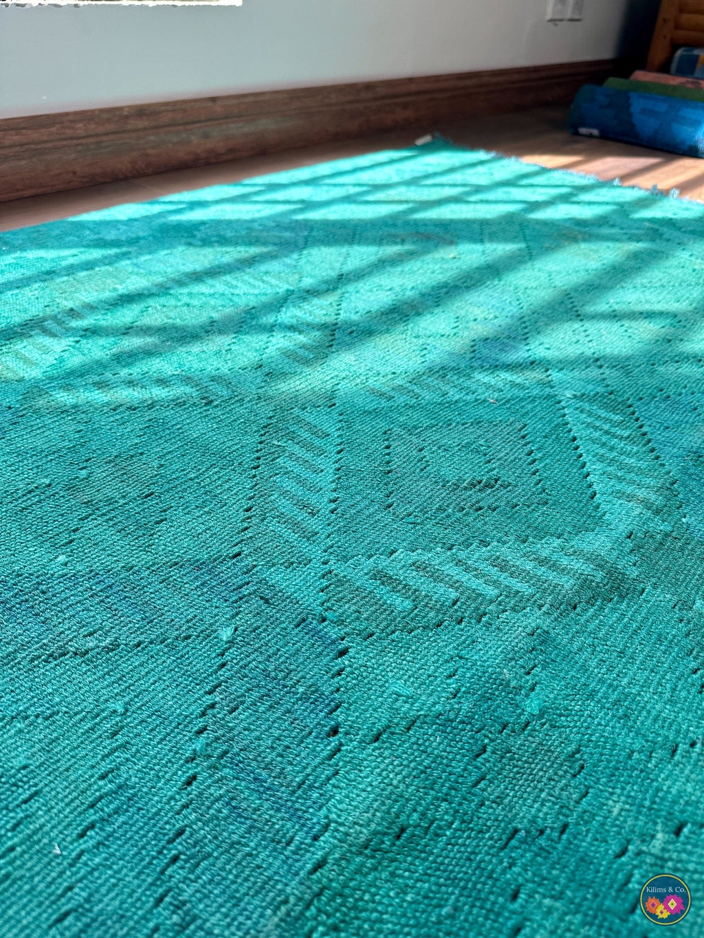 Pure Wool kilim 6ft 6in x 5ft 0in