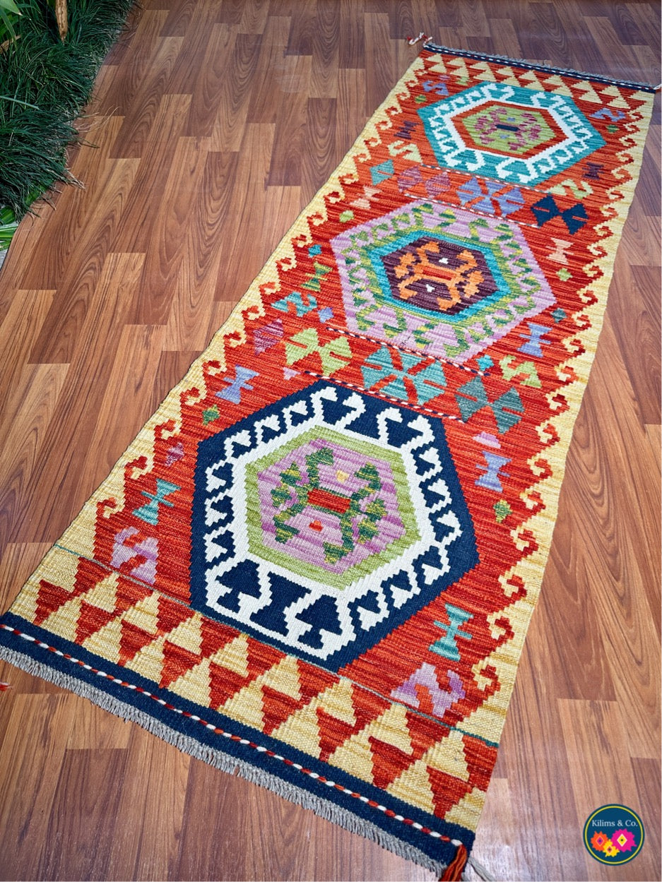 Woolen Floor Runner 6'4” x 2’2”