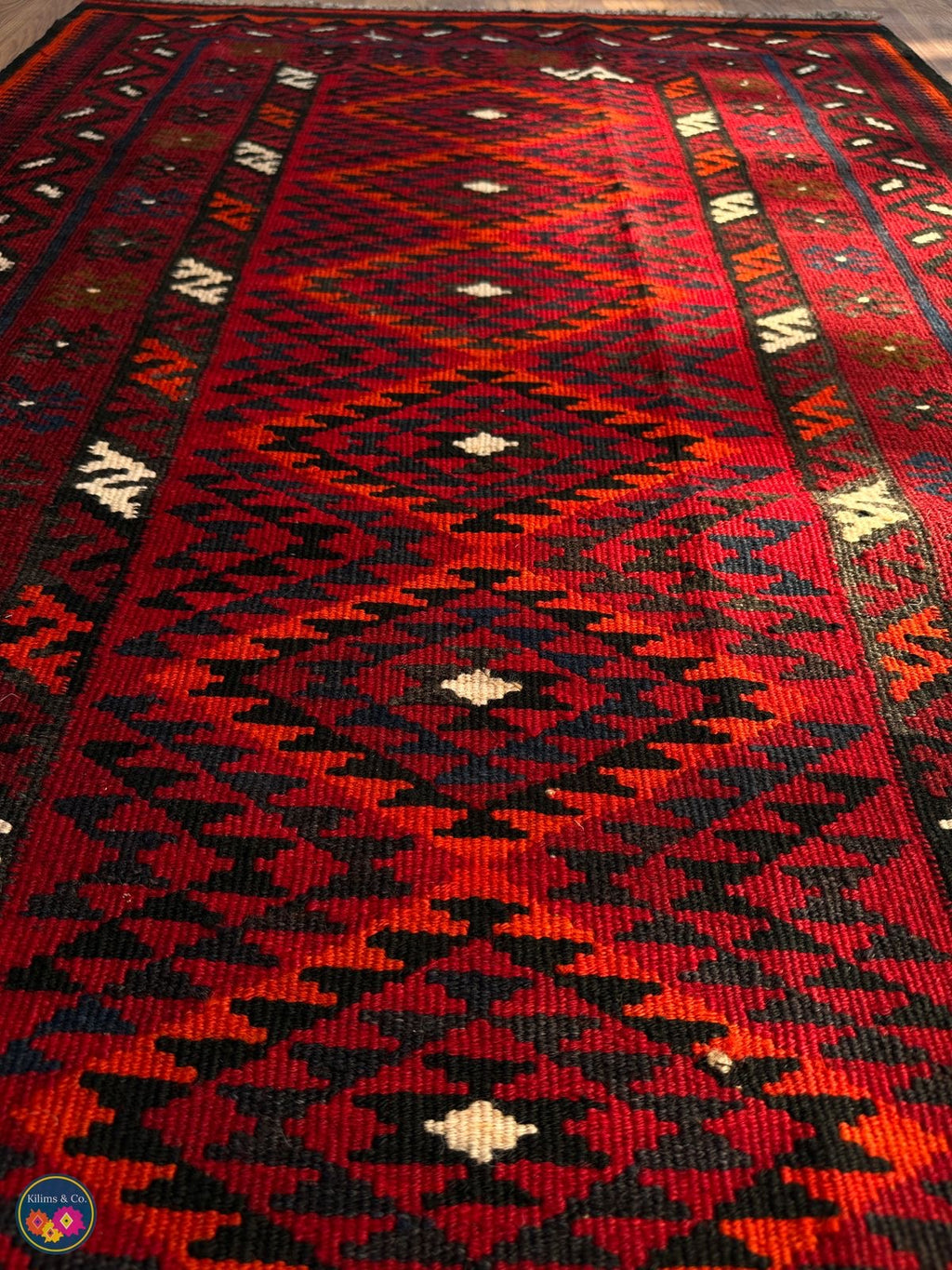 Pure wool kilim 6ft 4in x 3ft 4in