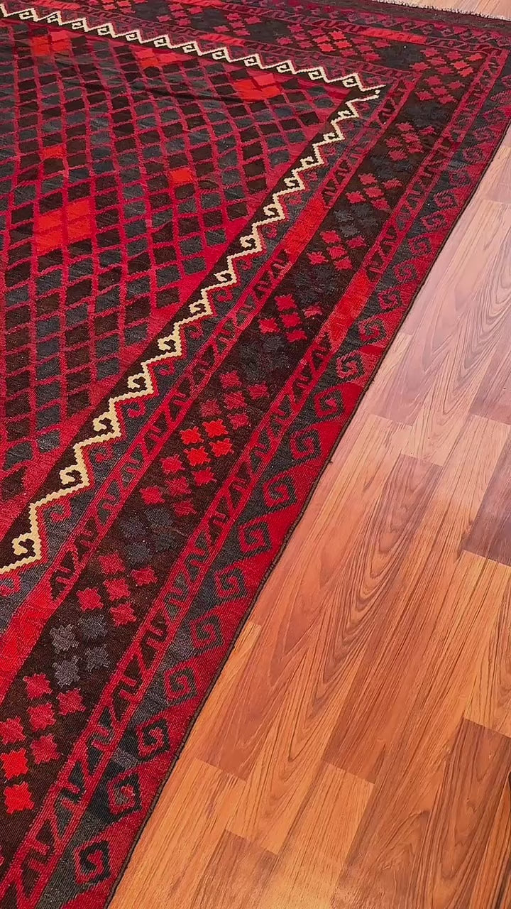 Pure Wool kilim 8ft 9in x 6ft 5in